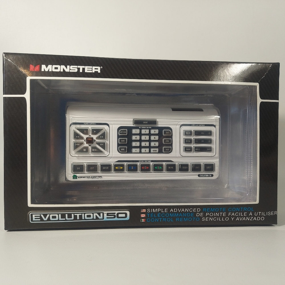 NIB Monster Evolution 50 Simple Advanced Universal Remote Control AV50